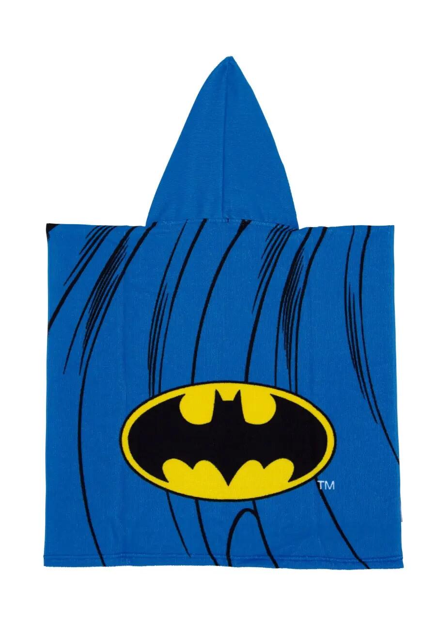Prosop de plajă, Poncho, pentru copii, model Batman, 55x55 cm, Arditex 3/3