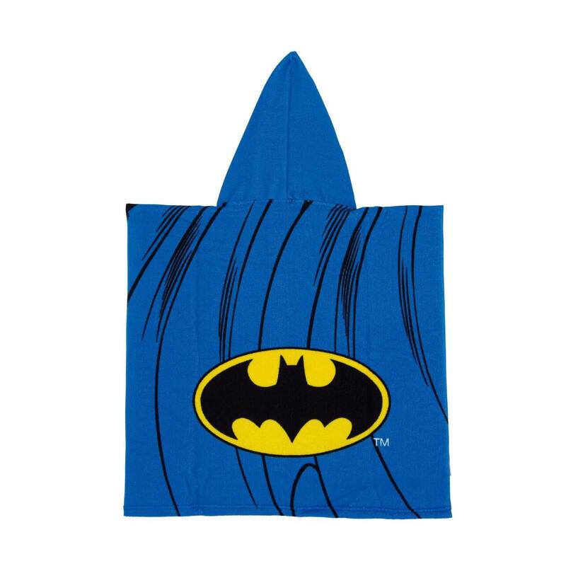 Prosop de plajă, Poncho, pentru copii, model Batman, 55x55 cm, Arditex