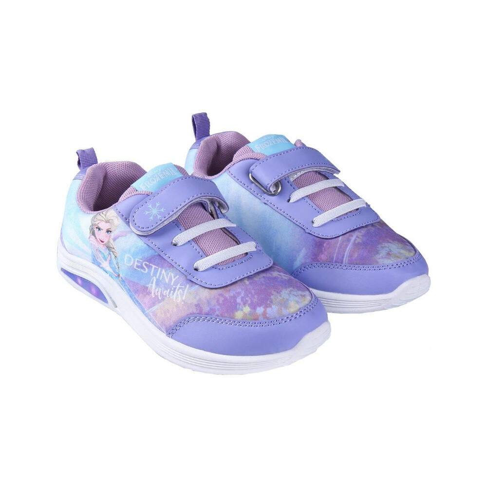 Zapatillas Con Luces Frozen 2 Niña Lilas 3/3