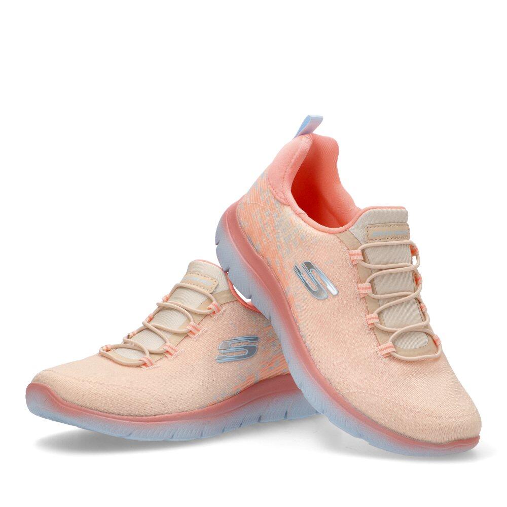 Deportivas Casual Mujer Suela Plana - Modelo 150269 Rosa 5/6