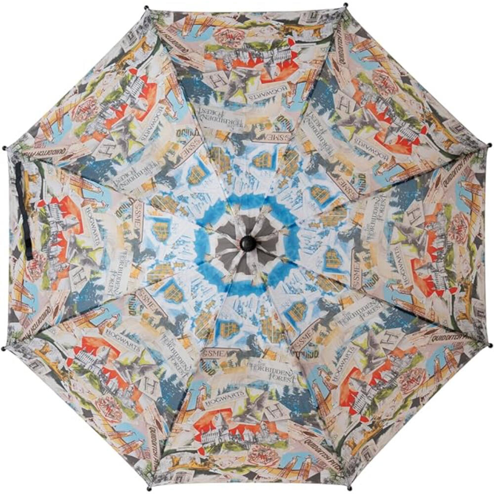 Paraguas - Unisex - Automático, Estampado Harry Potter - Negro 2/3