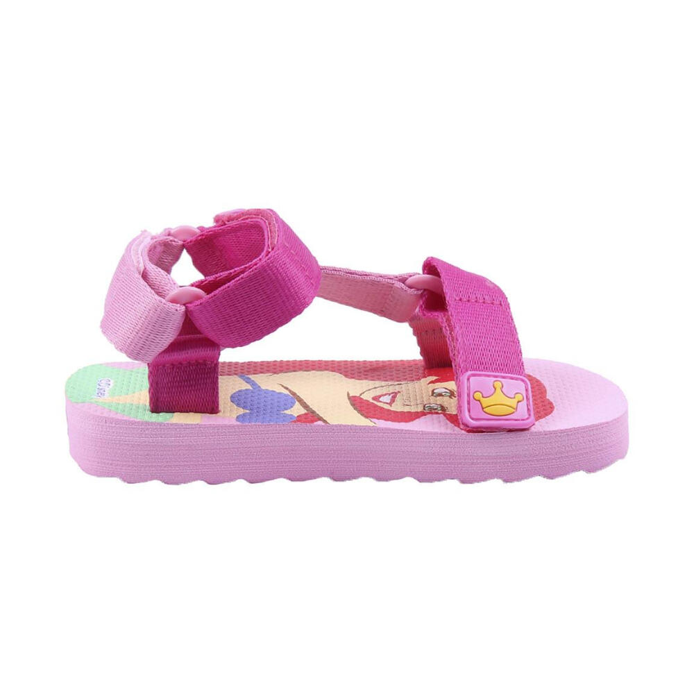Sandalias Con Velcro Princesas Rosas Niña 3/3