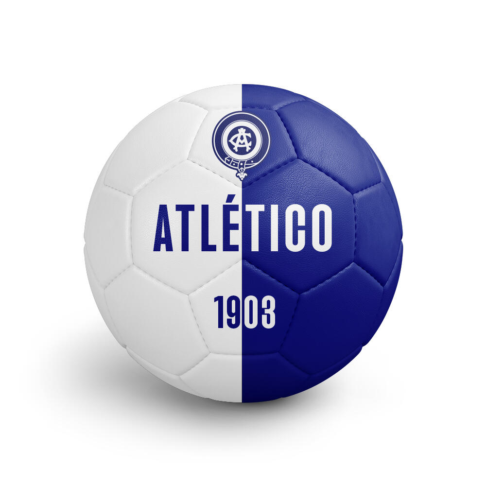 Balón Atlético de Madrid Grande Blanco y Azul Bicolor 2/3