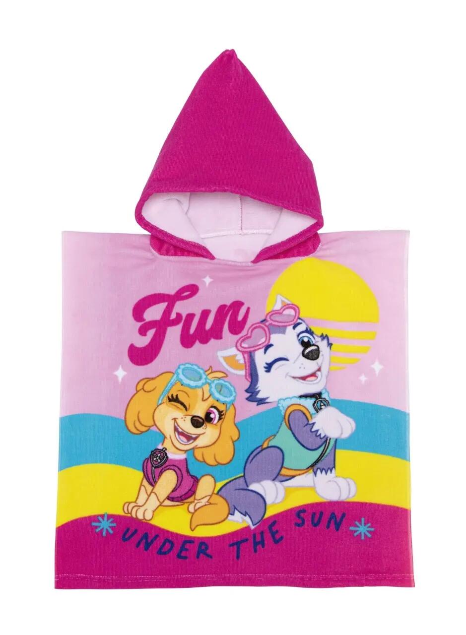 Prosop de plajă, Poncho, pentru copii, model Skye-Paw Patrol, 55x55 cm, Arditex 2/3