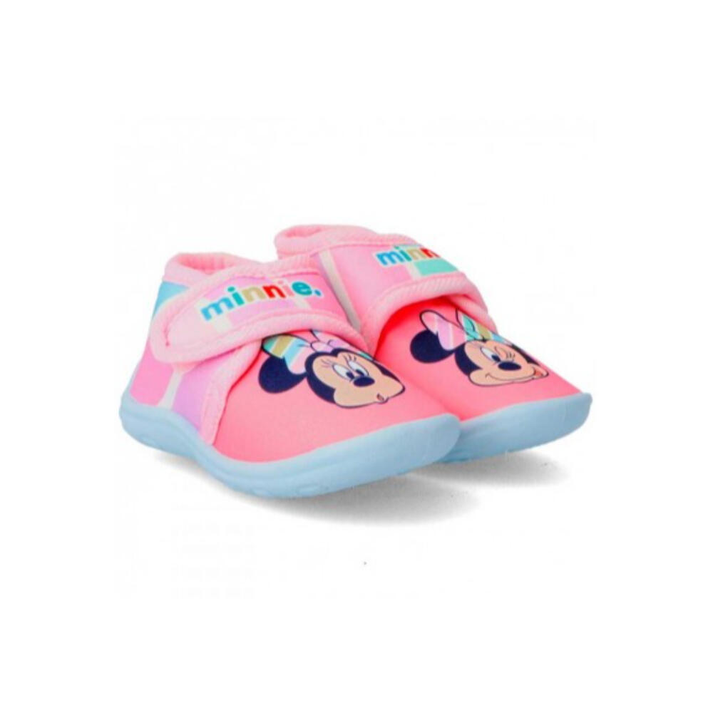 Zapatillas De Casa Media Bota Minnie Mouse Niña Rosa Acolchada 2/3