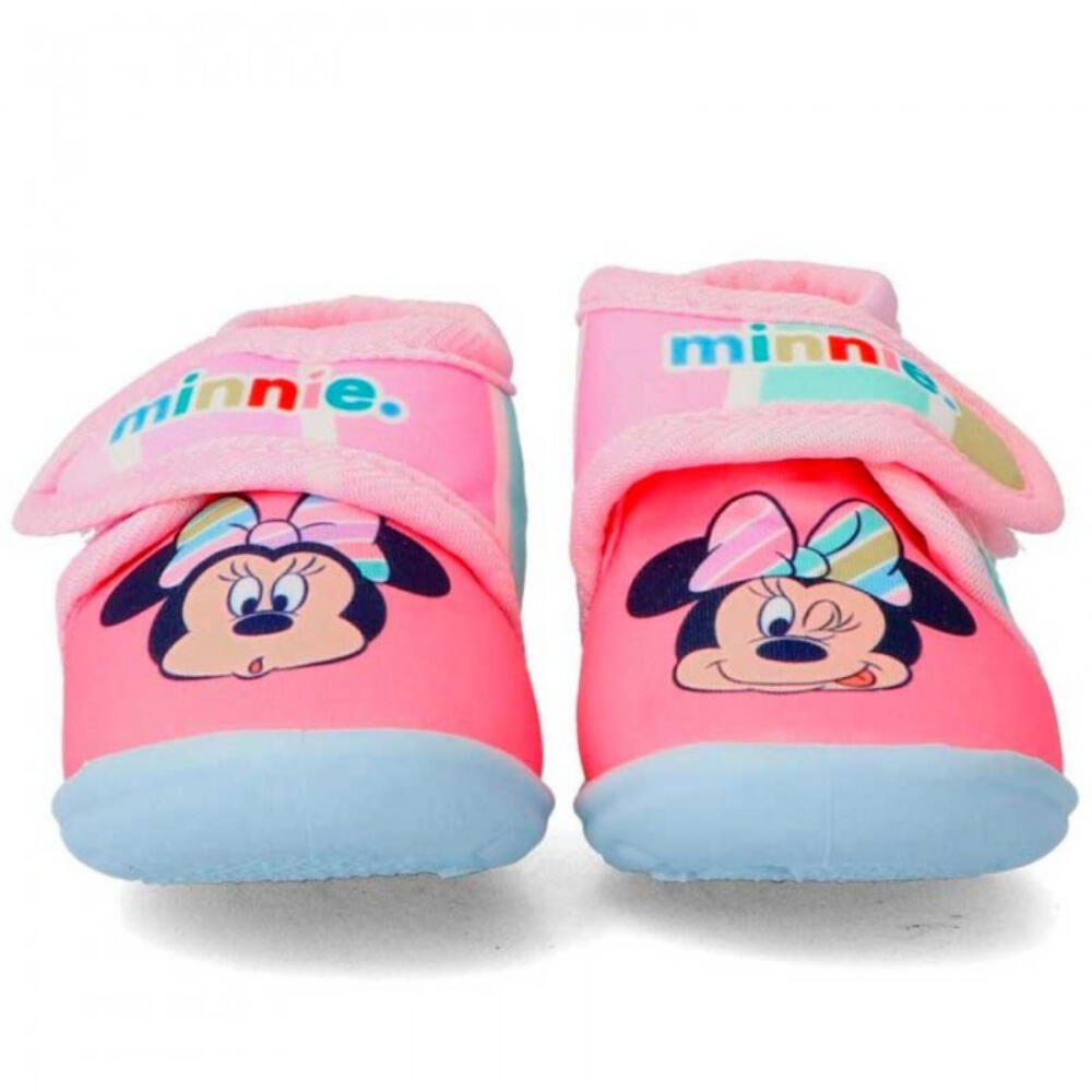 Zapatillas De Casa Media Bota Minnie Mouse Niña Rosa Acolchada 3/3