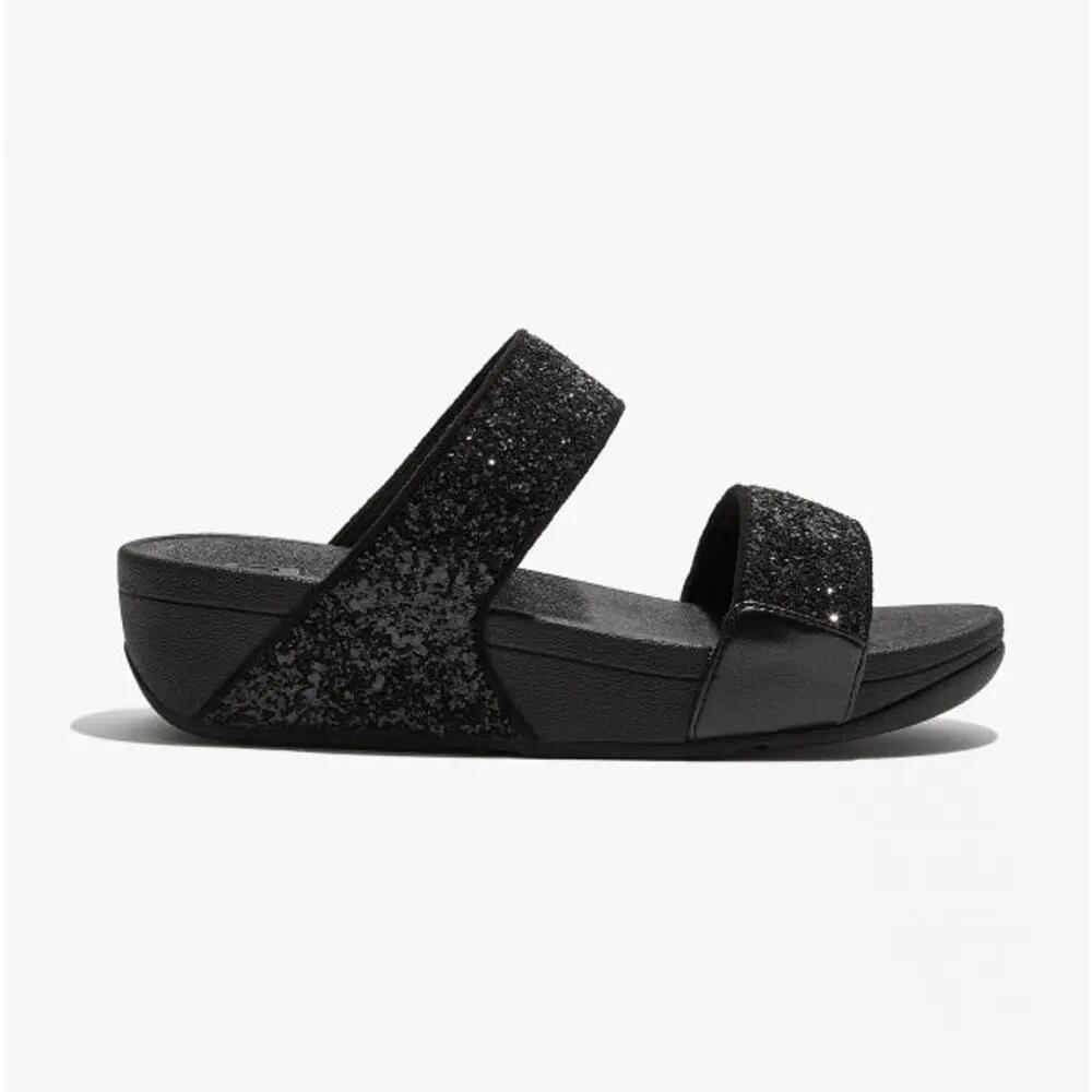 FitFlop FitFlop Lulu Slide - Glitter  ZWART GLITTER 39 1/7