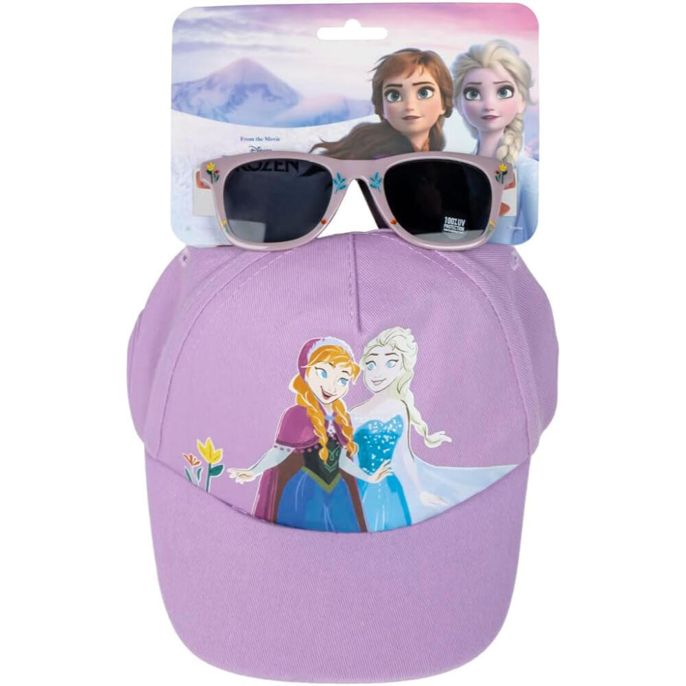 Set Gorra y Gafas Frozen Lila Niña 2/3