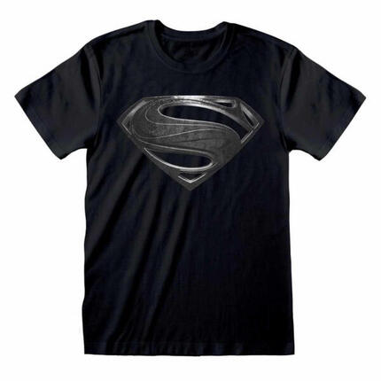 Camiseta Hombre Superman Logo Justice League Negro