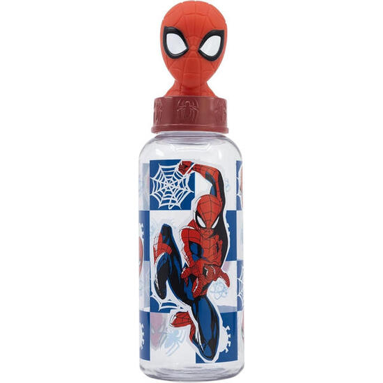 Botella Ecozen Figurita 3D 560 ML Spiderman Arachnid Grid