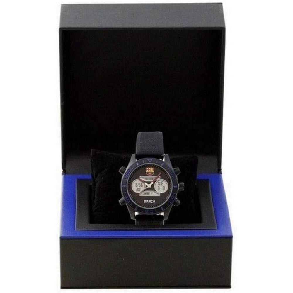 Reloj De Pulsera Fc Barcelona Metal Negro Analógico Hombre 2/3
