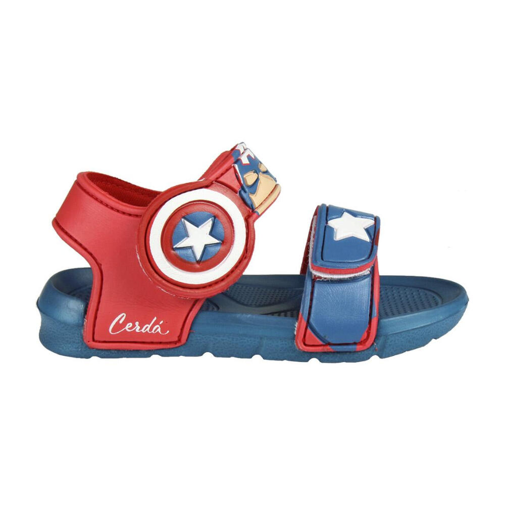 Sandalias Capitán América Niño Goma Azules 2/3