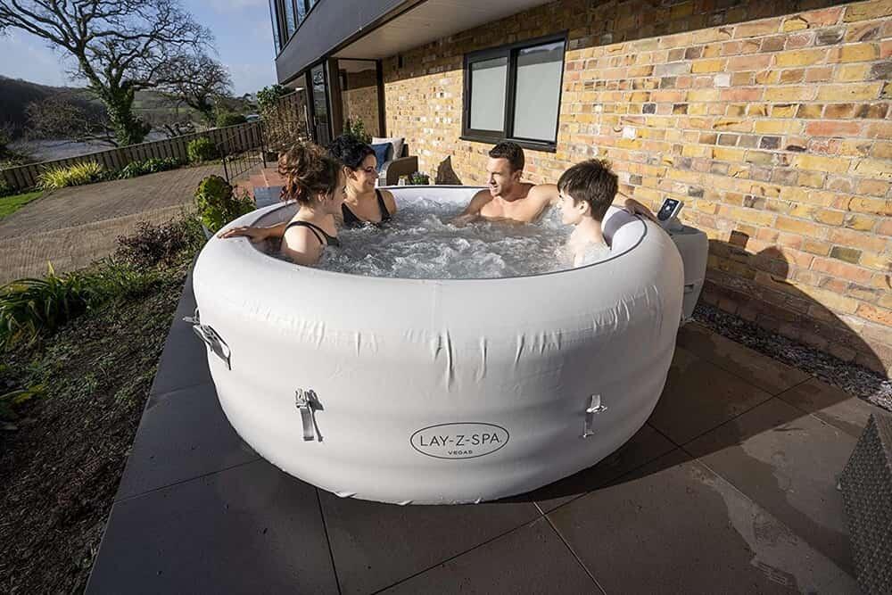 Bestway Brown Lay-Z-Spa Vegas AirJet Inflatable Hot Tub 5/5