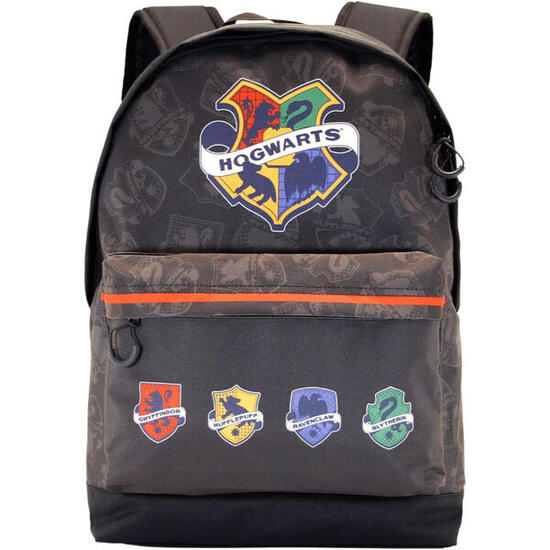 Mochila - Casual - Unisex - Estampada Harry Potter College HS Fan - Negro.