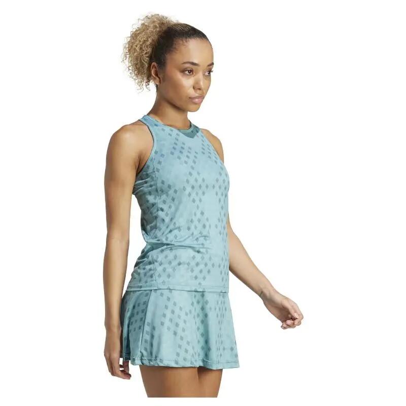 Camiseta Feminina Adidas Club Graphic Teal Blue 4/5