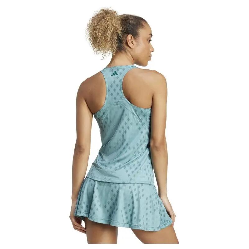 Camiseta Feminina Adidas Club Graphic Teal Blue 5/5