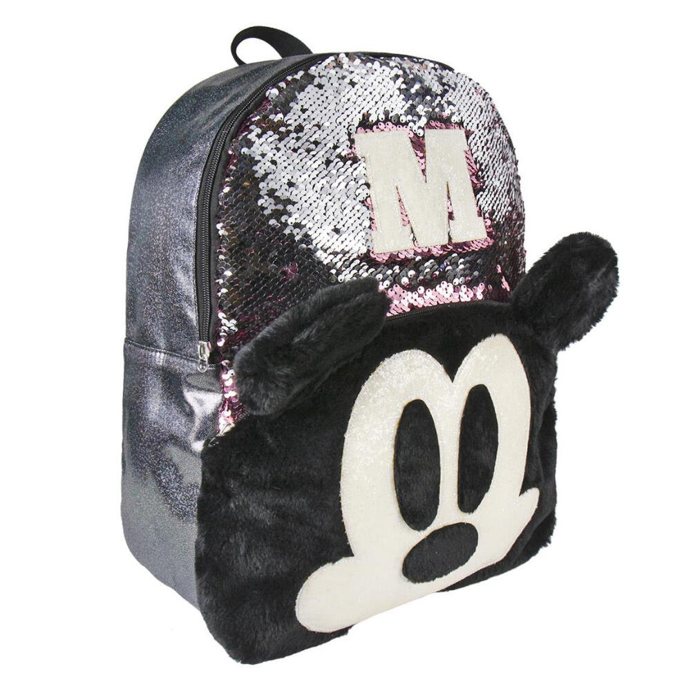 Mochila Lifestyle Mickey Mouse Con Lentejuelas Rosa 2/3