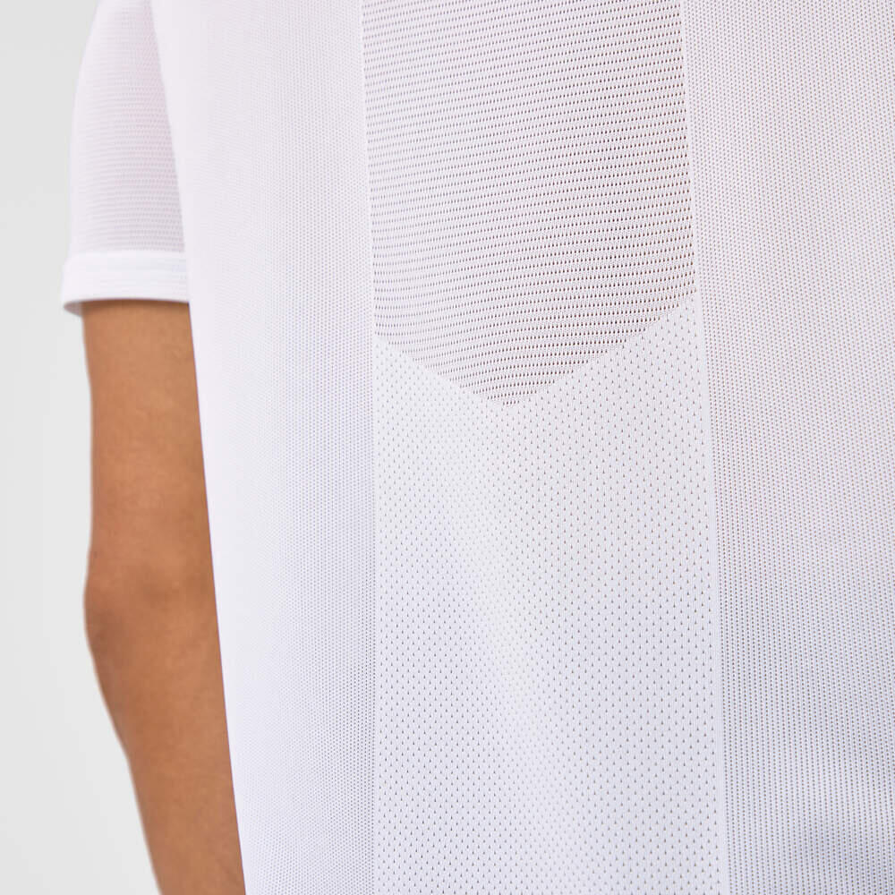 Polo Performance Homme Blanc 3/4