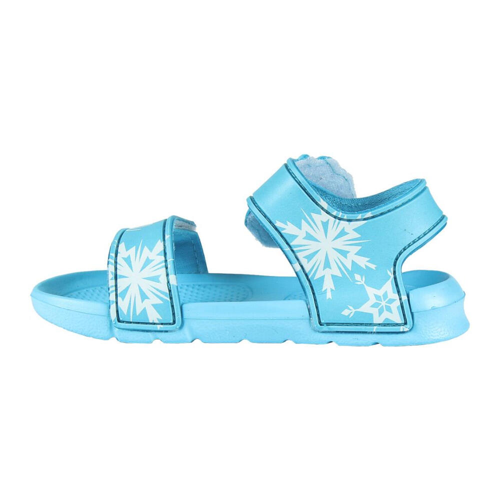 Sandalias Frozen Niña Goma Azules Elsa 3/3