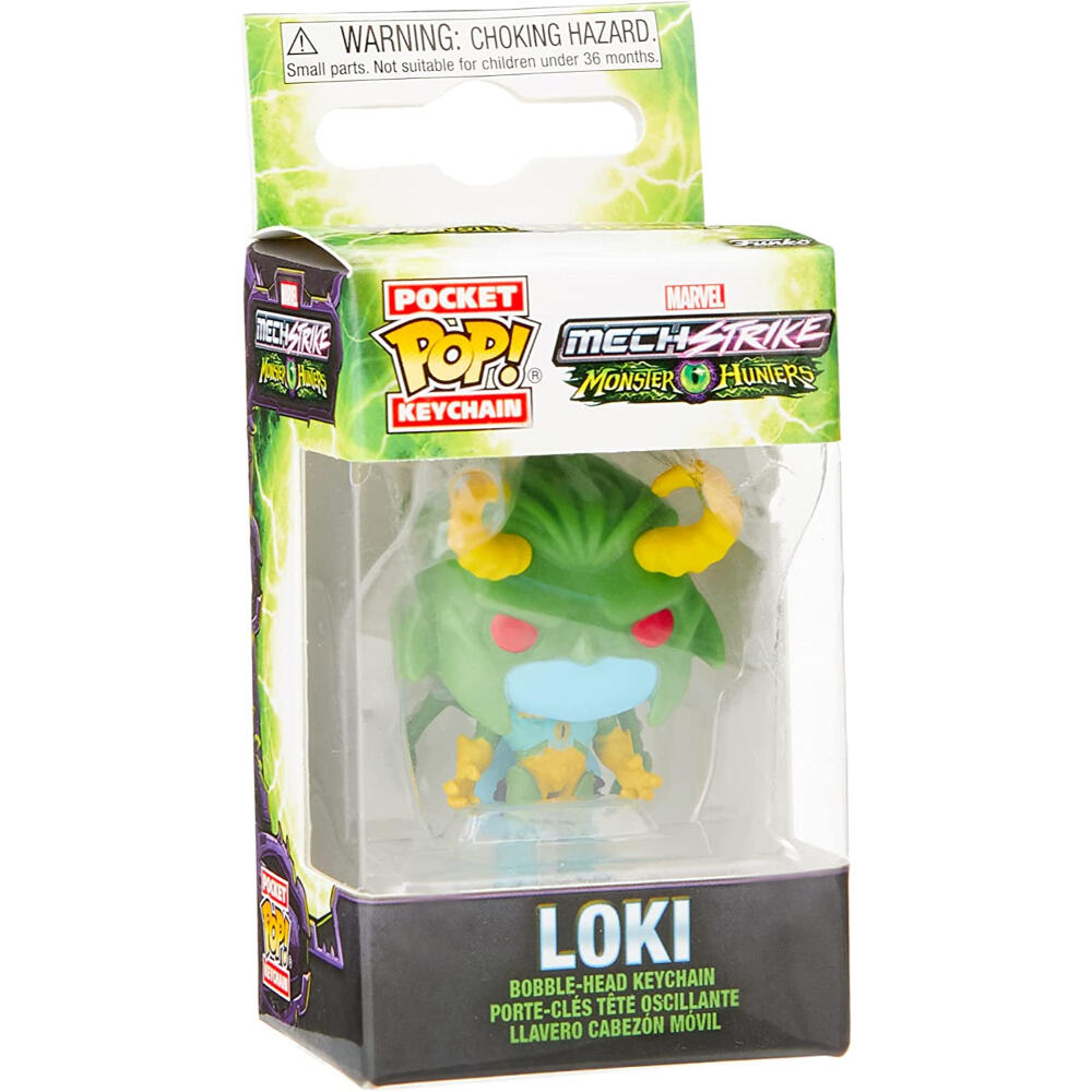 Portachiavi Funko Pocket Pop Marvel Monster Hunters Loki 3/3
