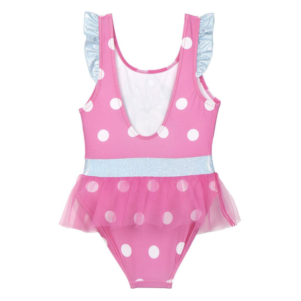 Bañador Minnie Mouse Lunares Rosa con Volantes Niña 2/5