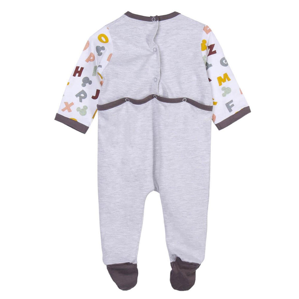 Body Manga Larga Mickey Mouse Abecedario Bebé 2/3