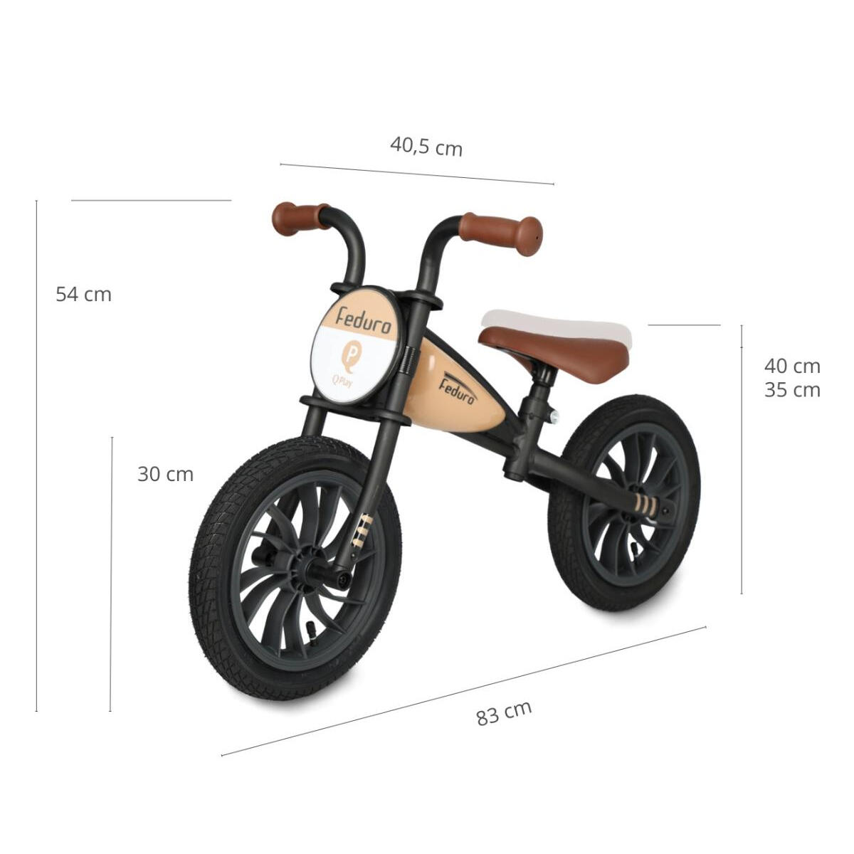 Qplay Feduro Beige Laufrad 2/2