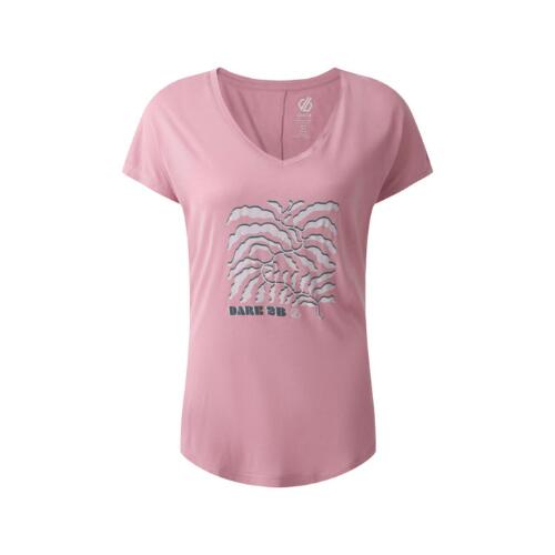 DARE2B SERENE Mulher DWT791 Lilás. Camiseta leve de manga curta. 3/5
