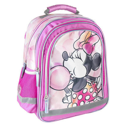 Mochila Doble Compartimentos Minnie Mouse Bubbles