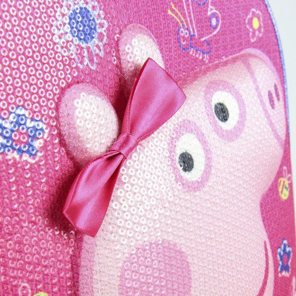 Mochila Guardería Peppa Pig Con Lentejuelas 3/3