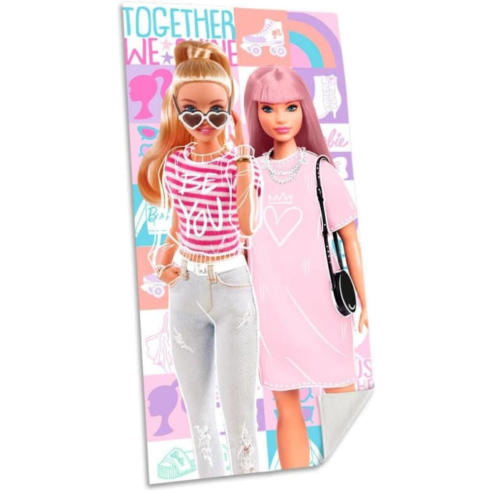 Toalla de Algodón Barbie Together 140x70 3/3