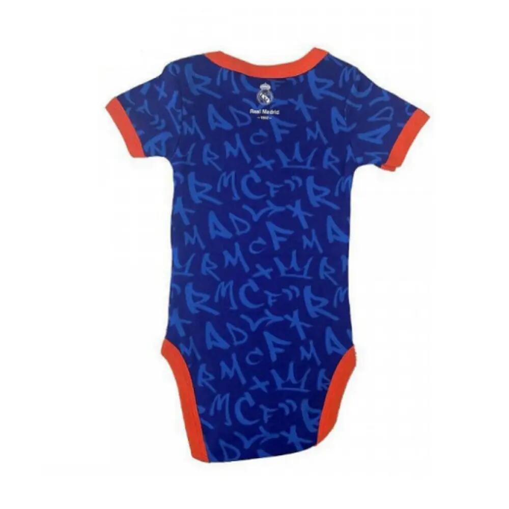 Body De Manga Corta Real Madrid Azul Marino y Naranja 2/2