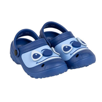 Zuecos Clogs con Luces Stitch Azul Marino Niño