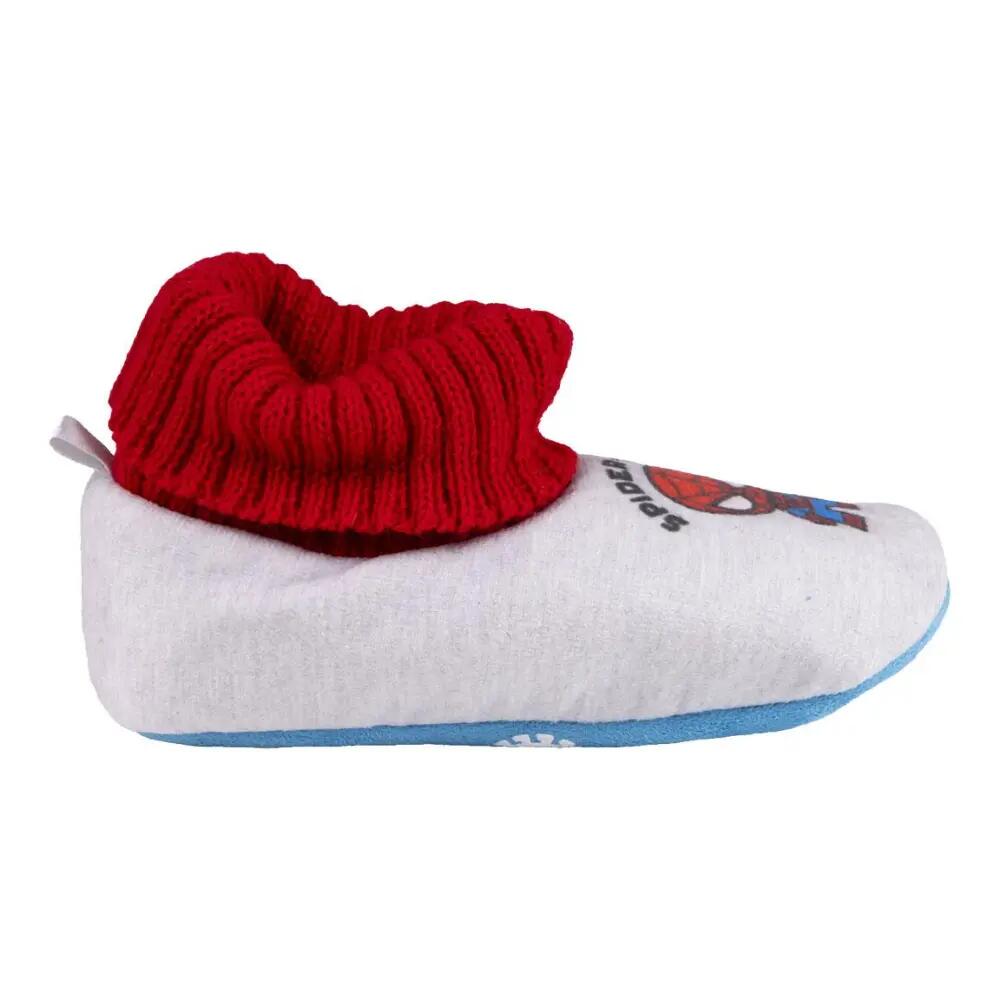 Zapatillas de Casa Bota Calcetín Spiderman Gris y Rojo 2/3