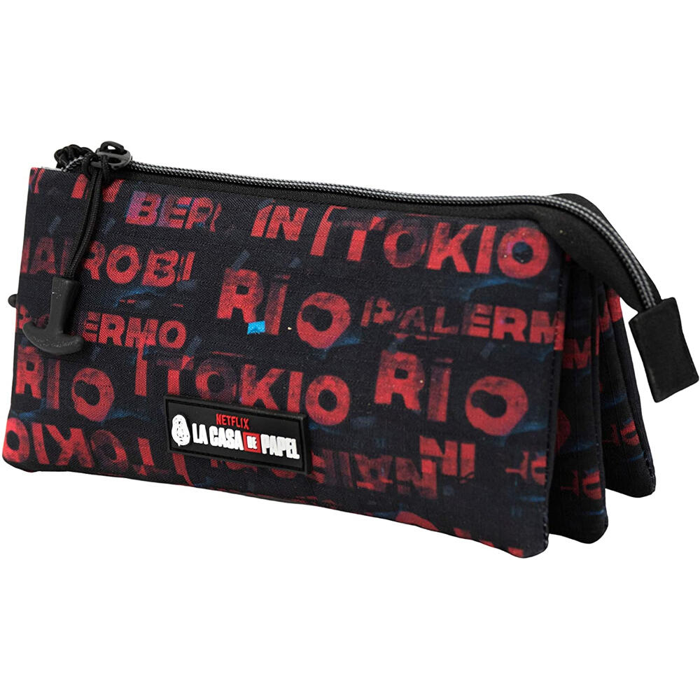Estuche Portatodo Triple La Casa De Papel Cities 1/3