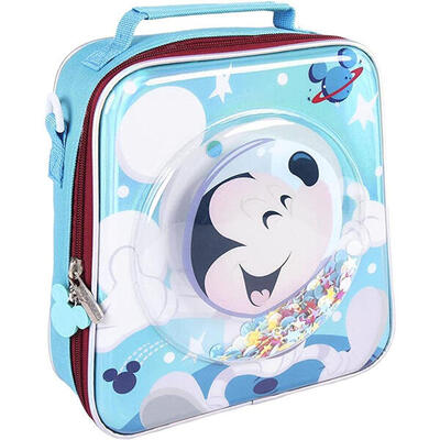 Bolsa Portaalimentos Con Correa Bandolera Mickey Mouse Confetti
