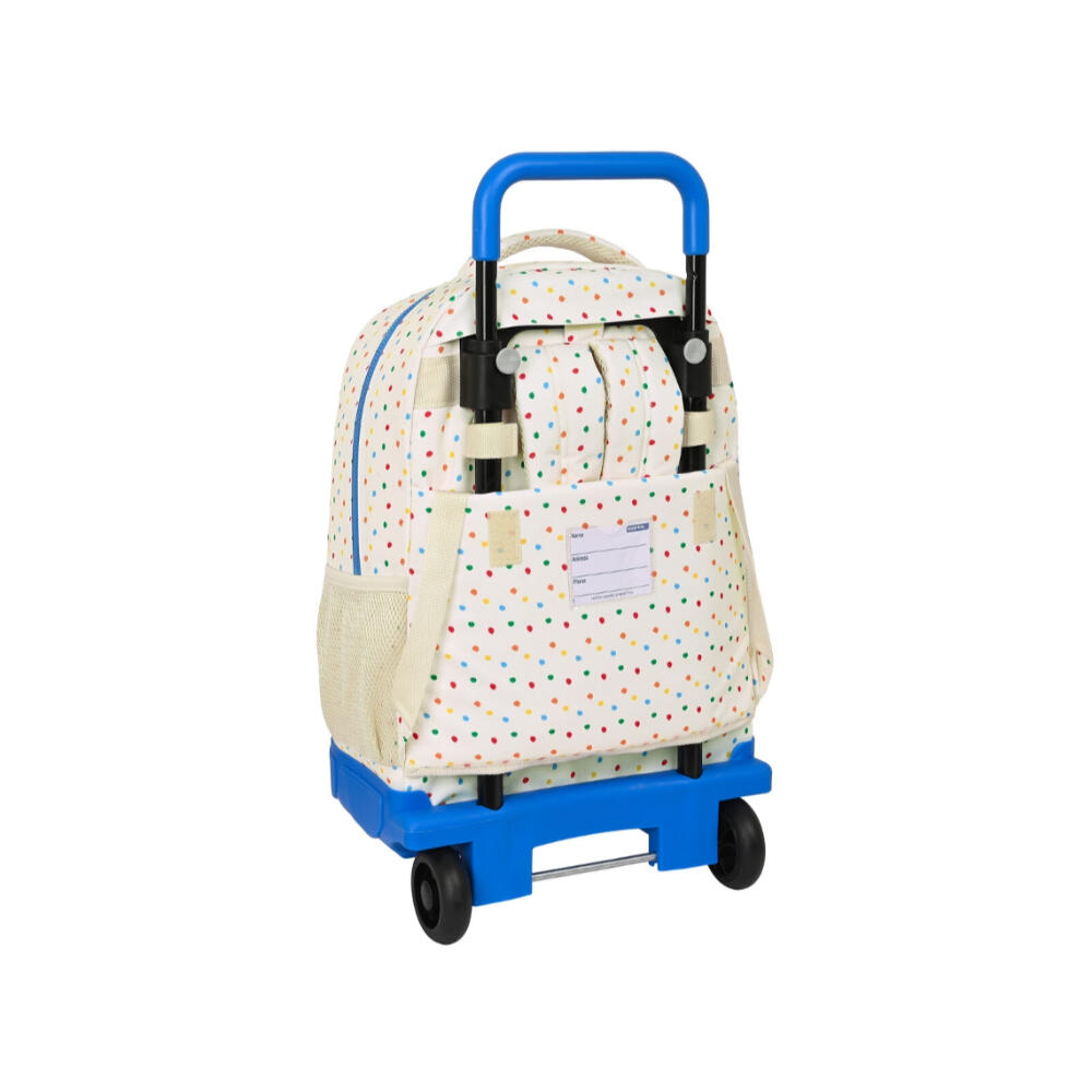 Mochila Trolley con ruedas Compact Benetton Topitos 2/3