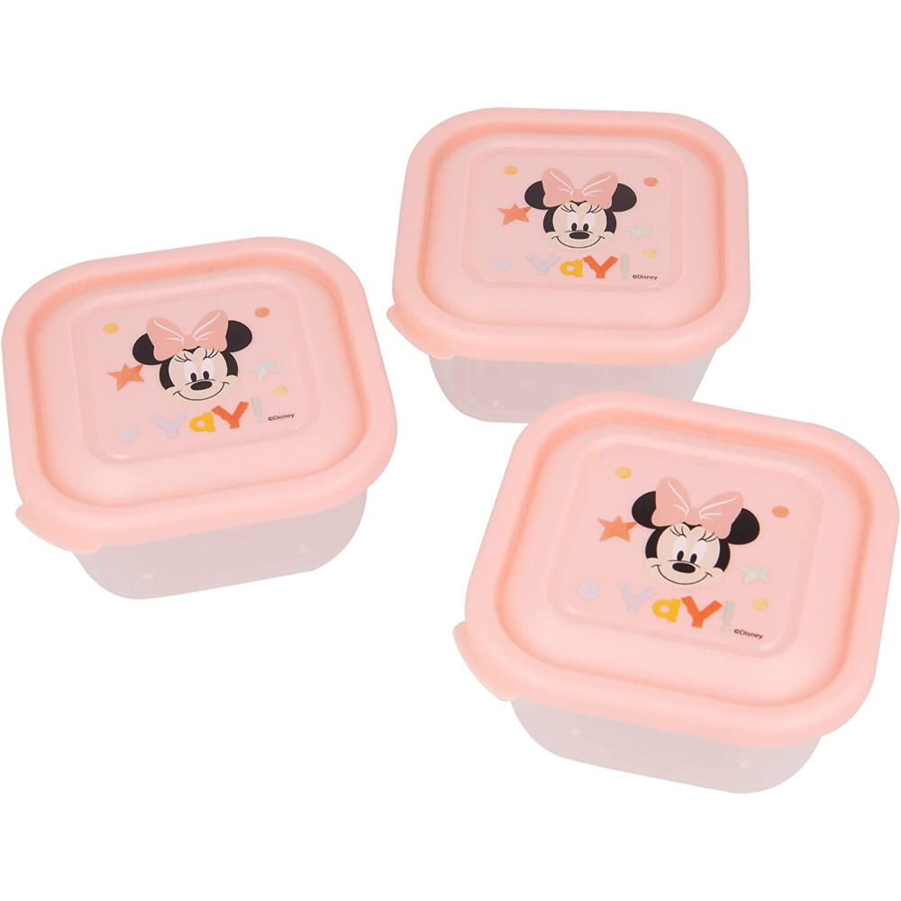 Set of 3 Disney Baby Minnie Food Containers