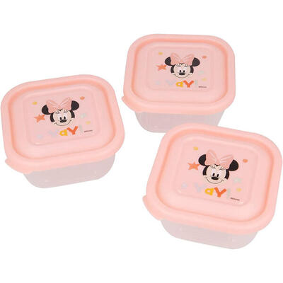 Set 3 contenitori per alimenti Disney Baby Minnie