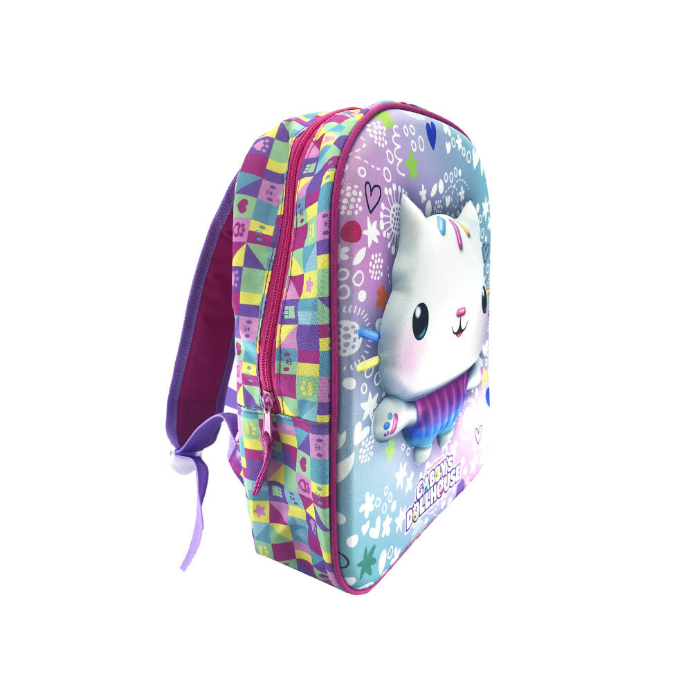 Mochila guardería - Sportswear - Unisex - Diseño 3D Gabbys Dollhouse - Morado 2/3