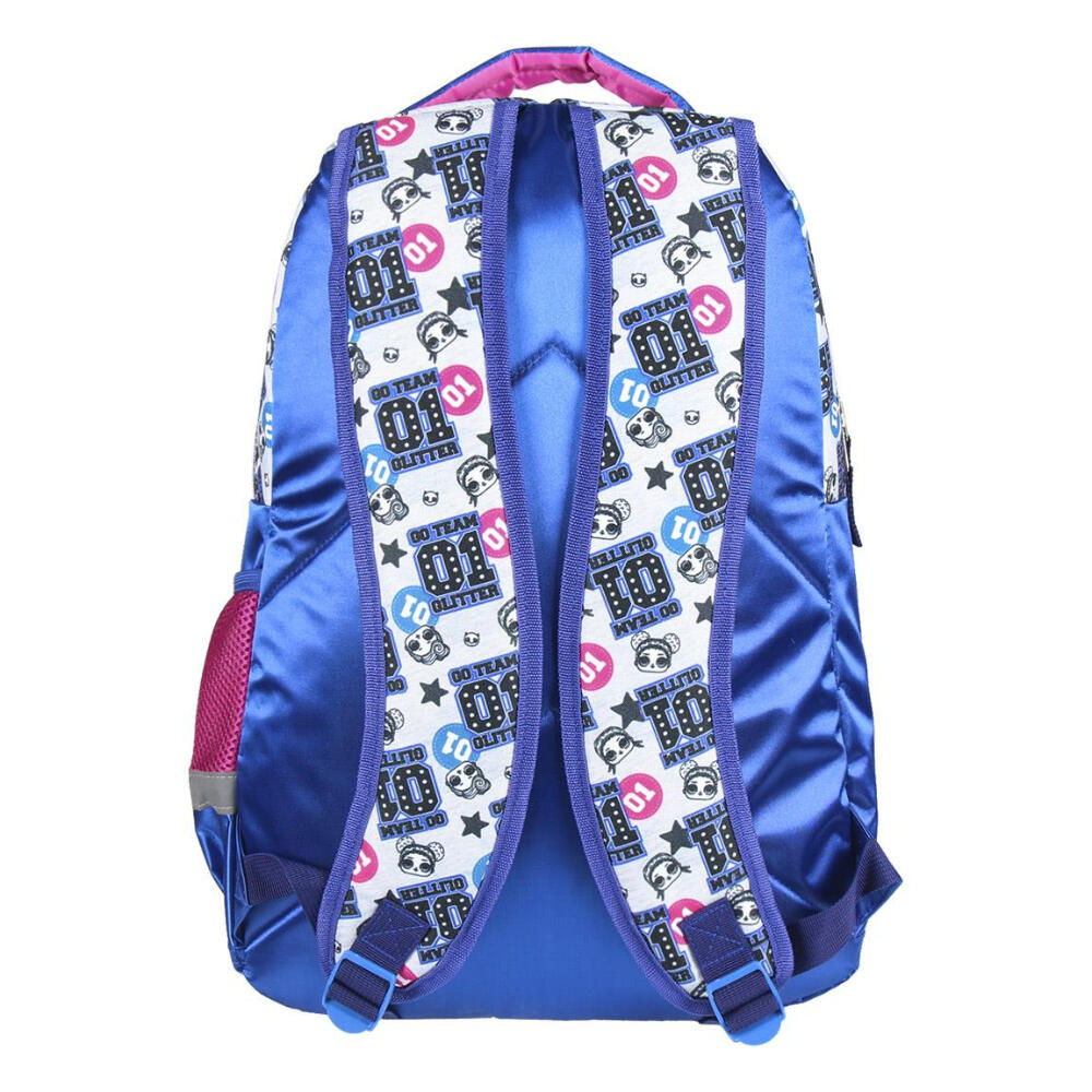 Mochila - Luces glitter, estampado LOL Surprise - Go Team - Azul 2/3