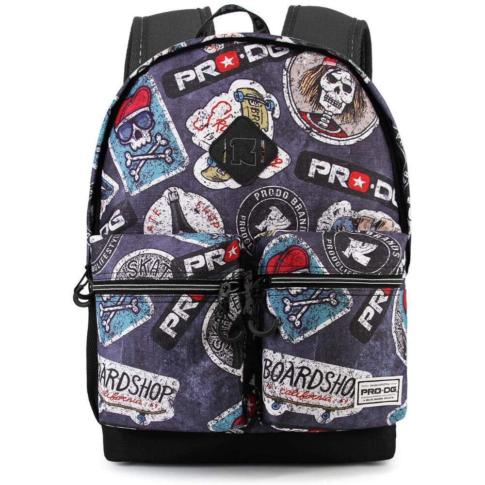 Mochila deportiva unisex USB estampada Twin Prodg Azul 2/3