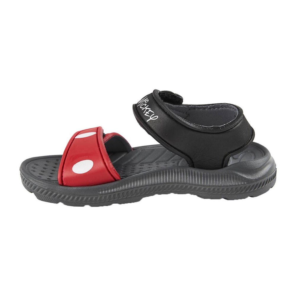 Sandalias Mickey Mouse Negro y Rojo Niño 2/3
