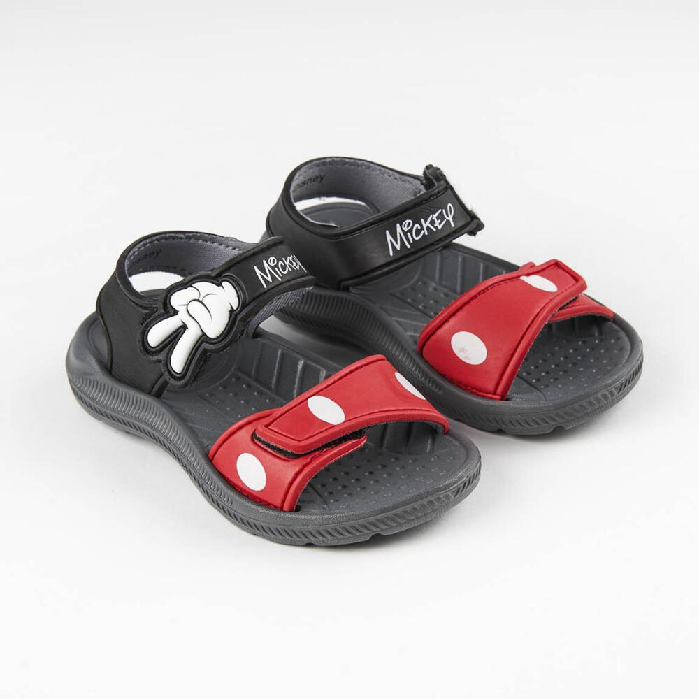 Sandalias Mickey Mouse Negro y Rojo Niño 3/3