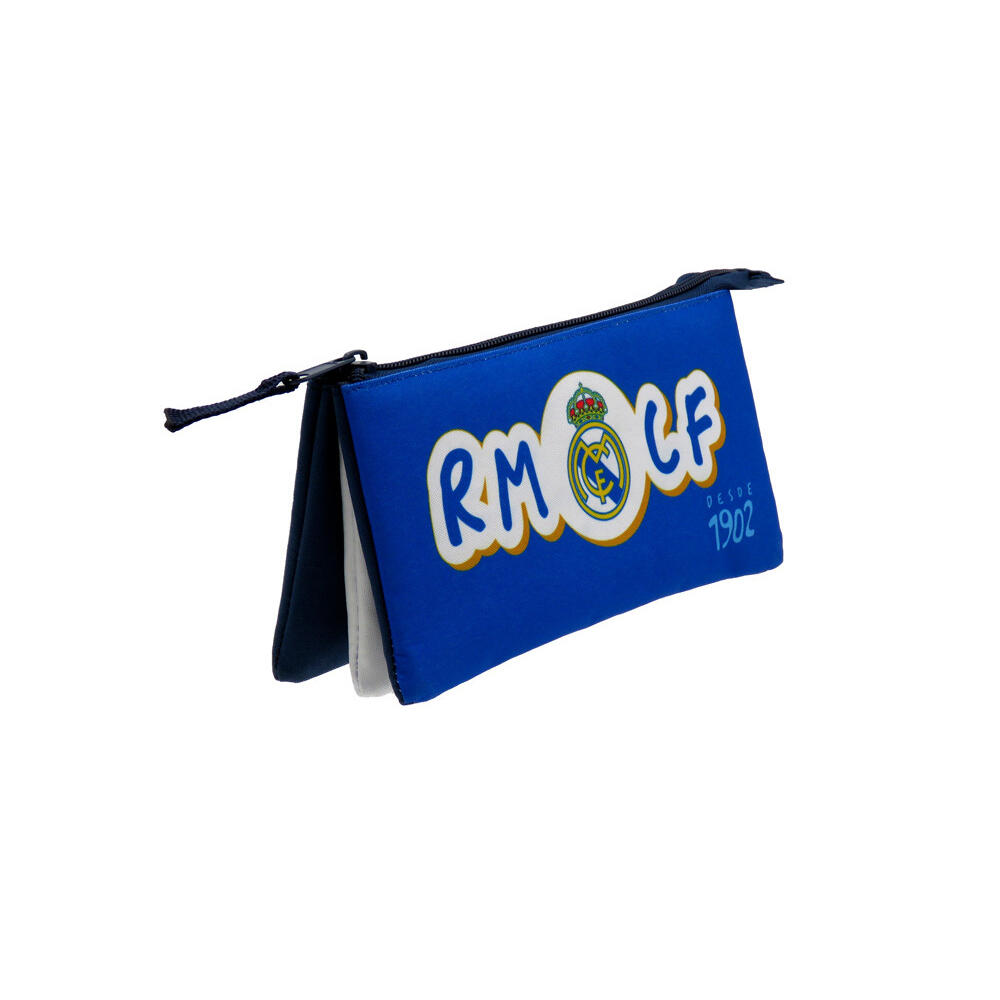 Estuche Portatodo Triple Real Madrid RMCF Azul 2/3