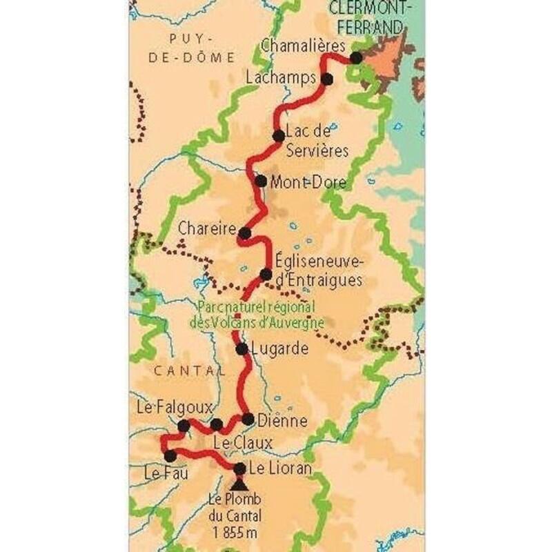 GR4/GR400/GR30 LA TRAVERSEE DES VOLCANS D'AUVERGNE - TOPOCARTE T631 2/4