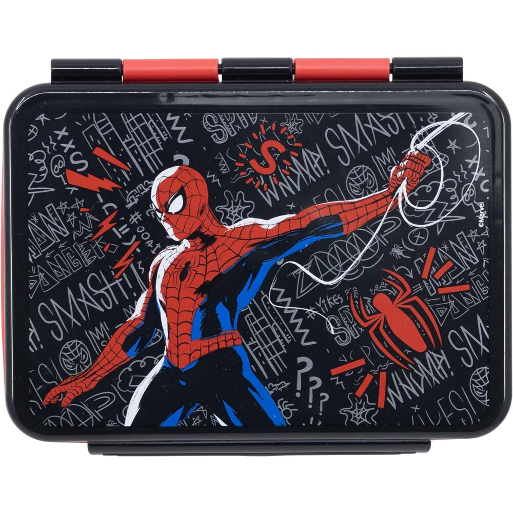 Sandwichera Acero Inoxidable Spiderman Black Board 1100 ML 2/3