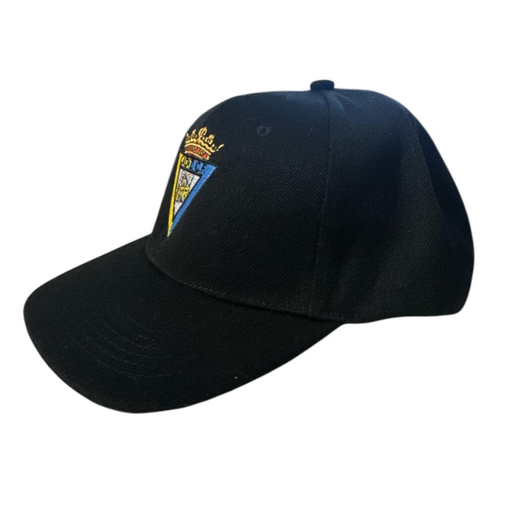 Gorra - Fútbol - Hombre - Snapback visera plana, bordada - Cádiz FC, Negro 3/3
