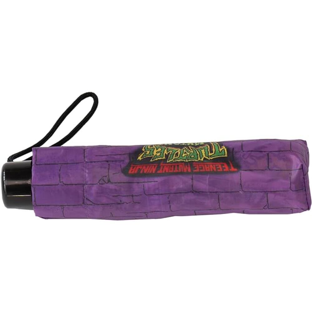 Paraguas Infantil - Plegable, Manual - Negro/Morado 3/3