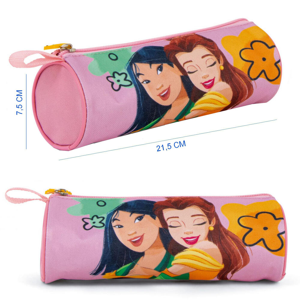 Set Vuelta al Cole Princesas Mochila Guardería Saco Merienda y Estuche 3/3